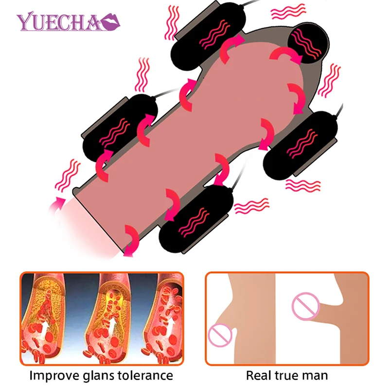 YUECHAO Glans вибратор Мужская мастурбация взрослые секс игрушки для мужчин тренажер