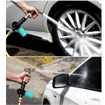 

Car Wash Gun High Pressure Power Water Gun Garden Washer Hose Nozzle Sprayer Car Cleaning Dual High-pressure Washer Water Gun