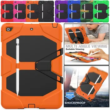 

Case For iPad 10.2 2019 7th Gen A2200 Funda Tablet Shockproof Hard Case For iPad 7 10.2 Heavy Duty Silicone Rugged Stand Cover