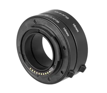 

Meike Auto Focus Macro Extension Tube 10mm 16mm for Sony E mount nex-C3/5/5N/7 a7 a9 a7r2 a5100 a6300 a6500 camera