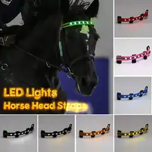 Светодиодный жгут для верховой езды, яркое освещение, оборудование для верховой езды, светящиеся трубки, ремни, аксессуары для седла