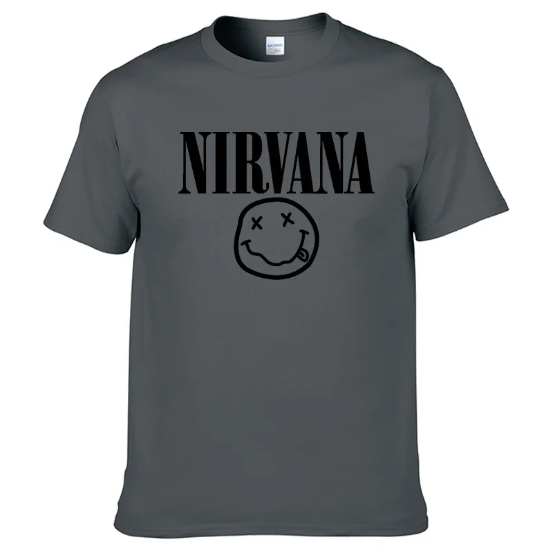 Nirvana хип-хоп Мужская футболка Летняя рок-группа Харадзюку Футболка с принтом хлопок Удобная уличная одежда Свободный Топ с круглым вырезом - Цвет: 12