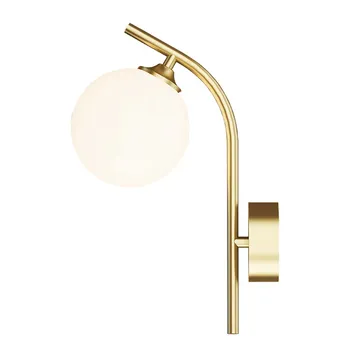 

H65 Copper Wall Lamp American Classic Glass Wall Light For Hotel Foyer Bedside Aisle Corridor Luxury Decoration Lighting Fixture