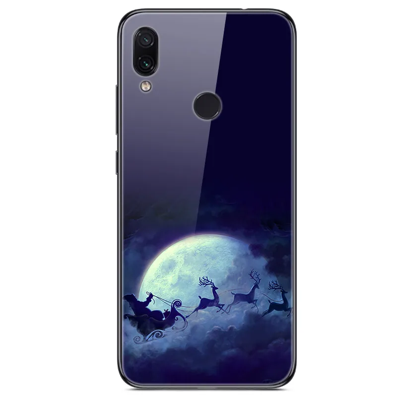 Рождественский чехол для телефона s для huawei Honor 20 Pro 8X Max 8A mate 20 Pro 10 P30 P20 Lite P Smart Z Plus Nova 3i чехол из закаленного стекла