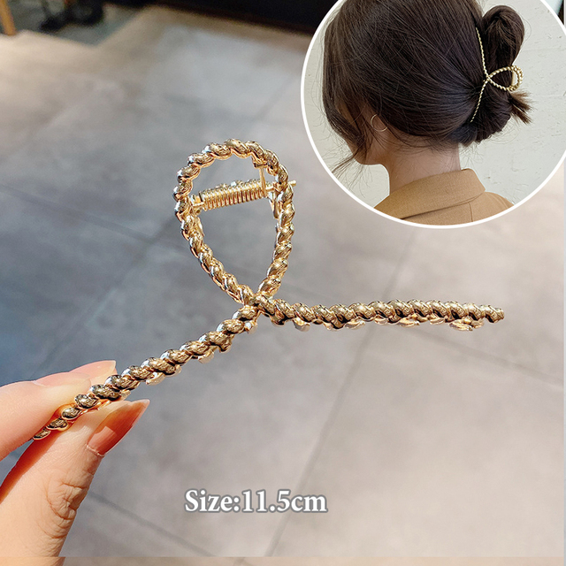 Pearl Hair Claw For Women Ladies Makeup Hair Barrettes Hair Accessories Korean Cross Crab Hair Clip Fashion Girl Headwear