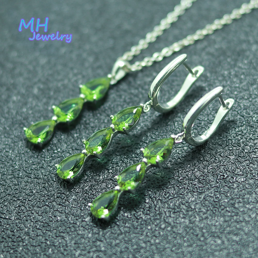 Mh Diaspore Collana Con Orecchini In Pietra Preziosa Set Argento Sterling 925 Zultanite Anniversario Di Matrimonio Dolce Romantico Regalo Gioielleria 