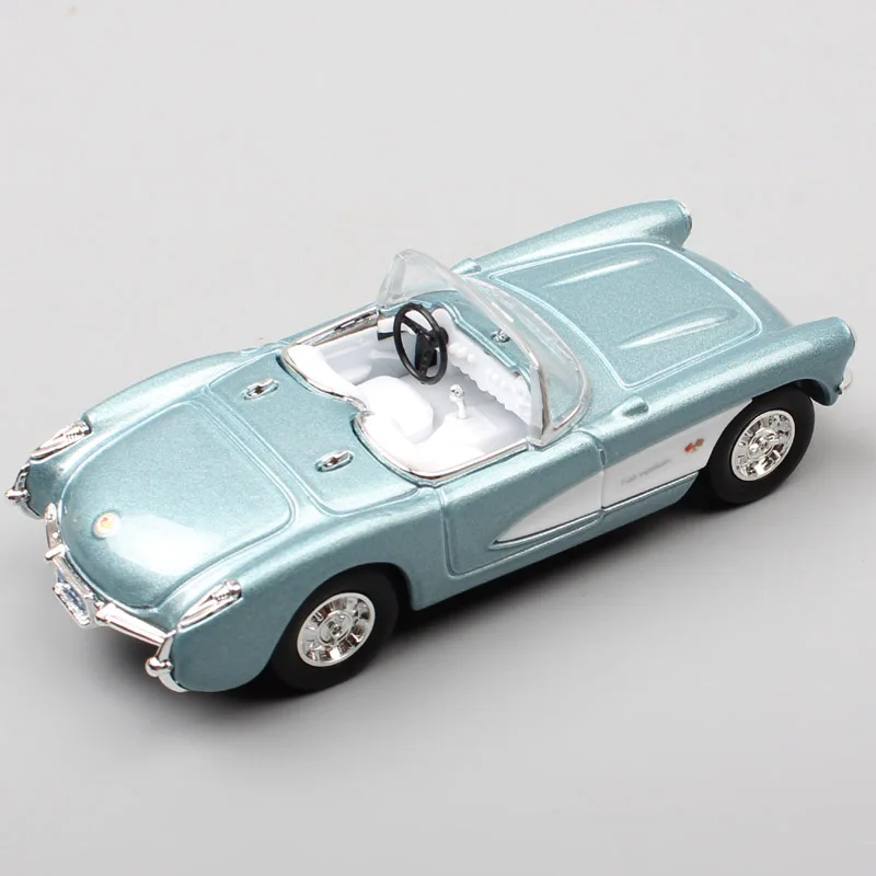 1:43 Масштаб классический ретро 1957 Chevrolet Corvette C1 chevy Vette литье под давлением автомобиль игрушка модель миниатюры детский сувенир