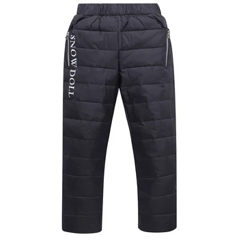 

Winter Kids Down Pants For Boys and girl Thicken warm teenage clothes boy Casual Trousers Children clothes 10 12 years