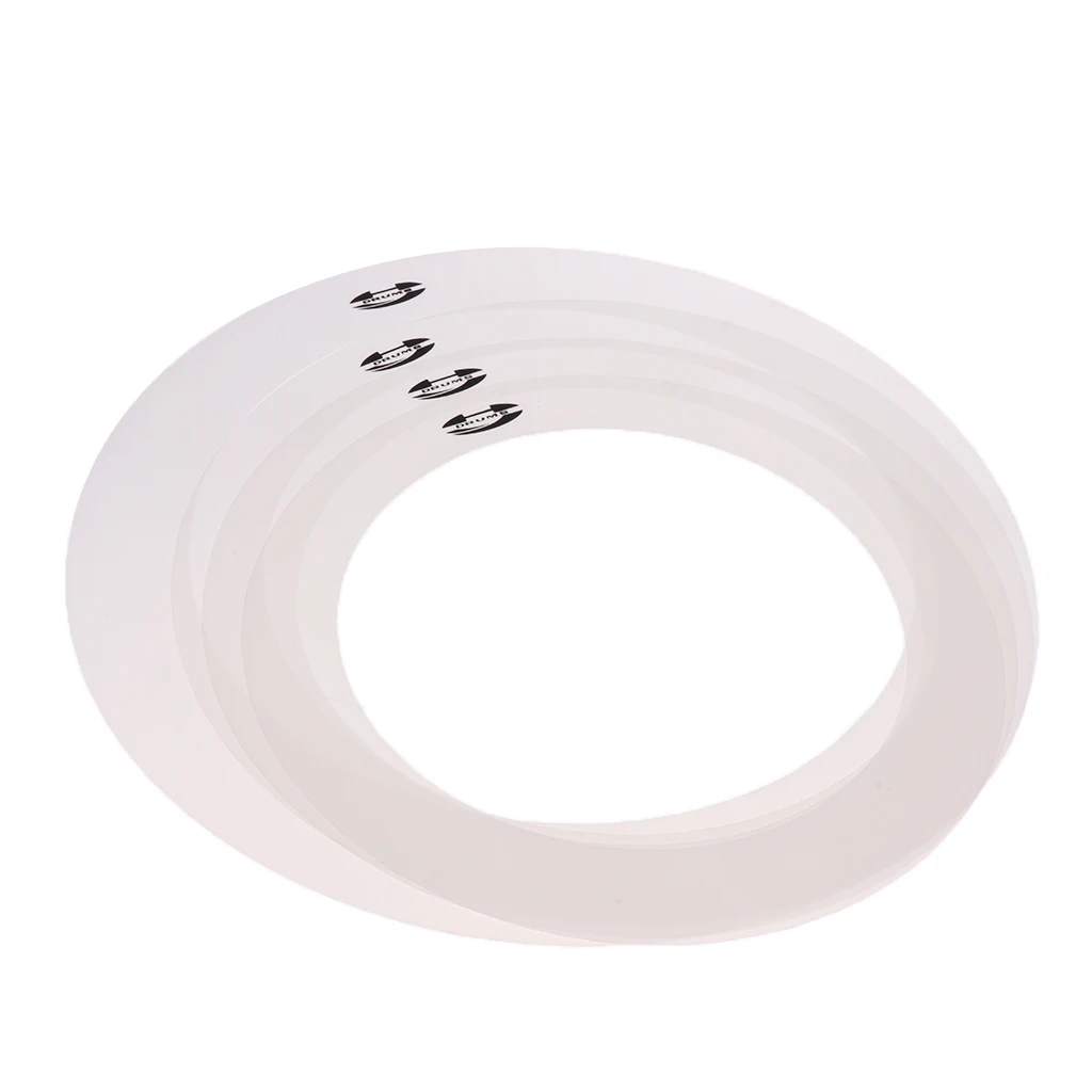 Pack of 4 Drum Set Tone Control Rings Muffler Mute Percussion Instrument Accessory for Drummer
