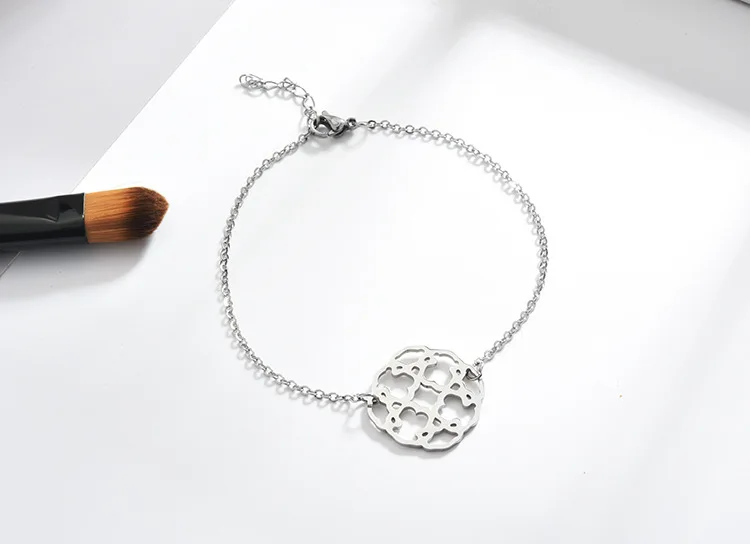 Bracelet Silver Кольцо в виде медведя, новинка, ювелирное изделие для женщин и мужчин, роскошный дизайн, выдалбливают аксессуары, подарки для девочек - Цвет основного камня: Bracelet Silver