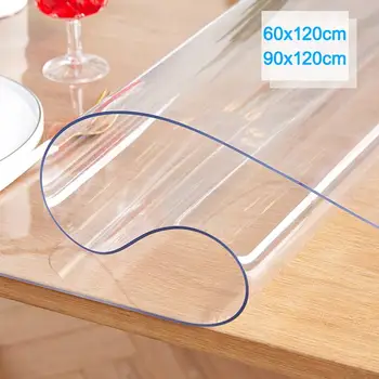 

TPU Waterproof Transparent Tablecloth Table Protector Cover Mat Anti-scald Dining Desk Pad Desktop Kitchen Tablecloth Househld