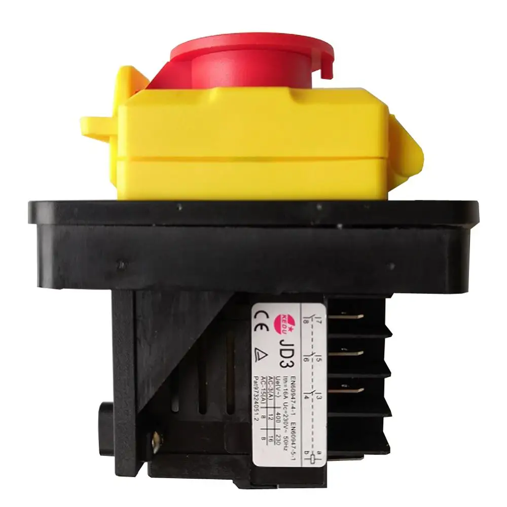 KEDU JD3 230/400V 16/12A электромагнитный переключатель ВКЛ./ВЫКЛ. Аварийная остановка
