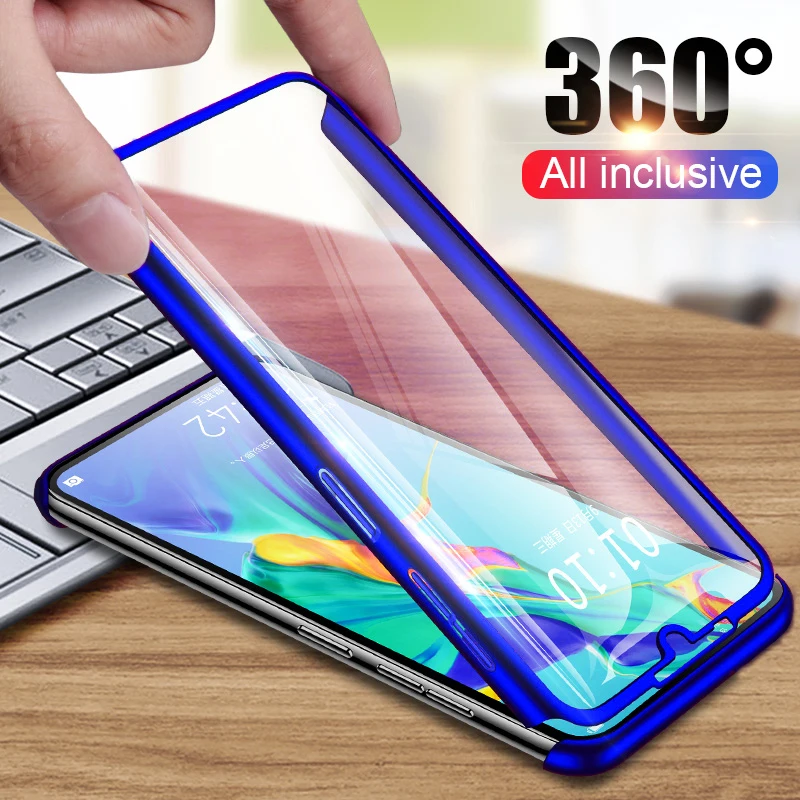 Чехол с полным покрытием 360 градусов для Huawei Y5 Y6 Y7 Pro Y9 Prime 2018 2019 чехол Honor 5X 6X 7 7C 7X 8 8A