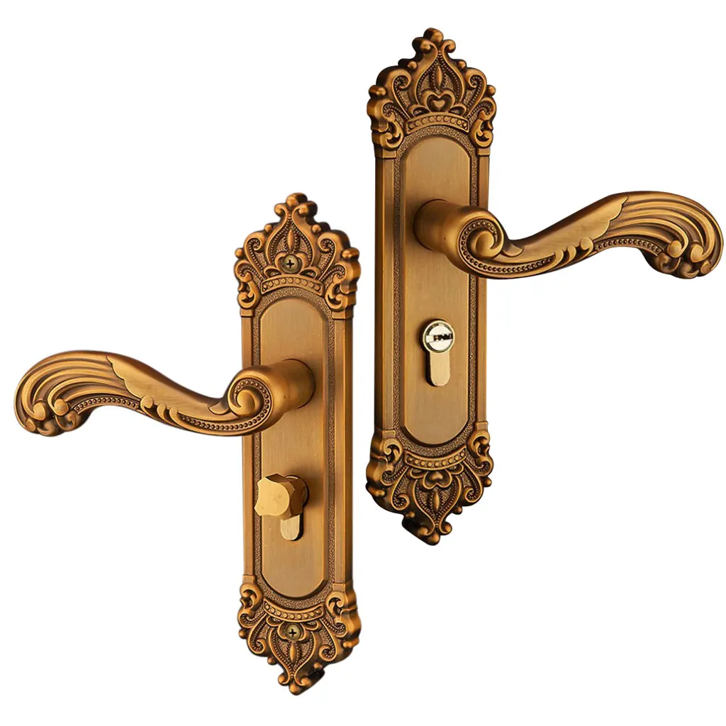 Vintage Retro Mortise Lock Interior Door Lock Latch Bedroom Lever Handleset