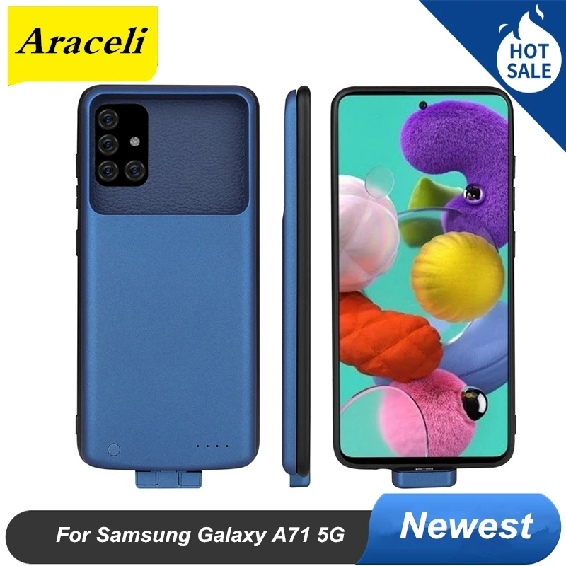 Araceli для Samsung Galaxy A71 5G чехол батареи 5000 мАч зарядное устройство батареи|Чехлы с