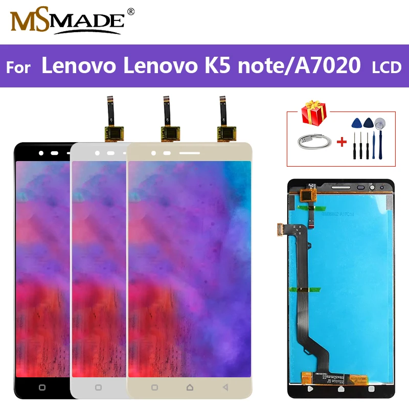 

5.5" For LENOVO K5 Note LCD A7020 A7020a48 K52t38 k52e78 LCD Display Touch Screen Digitizer Replacement Parts with Frame