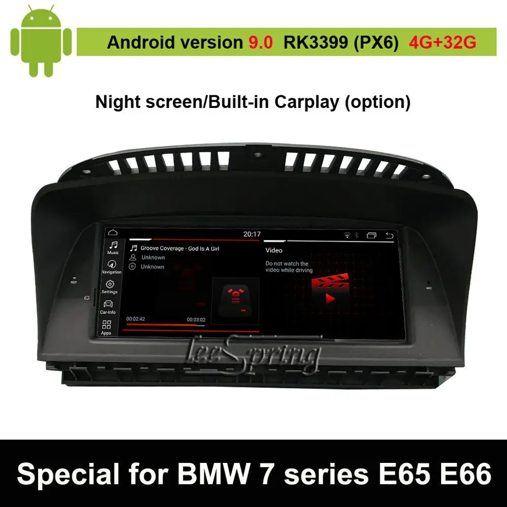 Автомобильный мультимедийный плеер на Android 9 0 для BMW серий 7 E65 E66 2003 2007