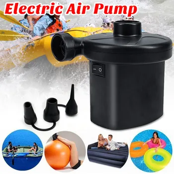 

AC220V Inflatable Pump Electric Air Mattress Camping Pump Portable Quick Filling with 3 Nozzles Perfect Inflator Pumps UK Plug