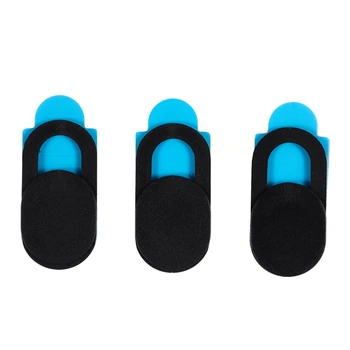 

3pcs Plastic Camera Shield Stickers Notebook PC Tablet PC Mobile Anti-Hacker Peeping Protection Privacy Cover black