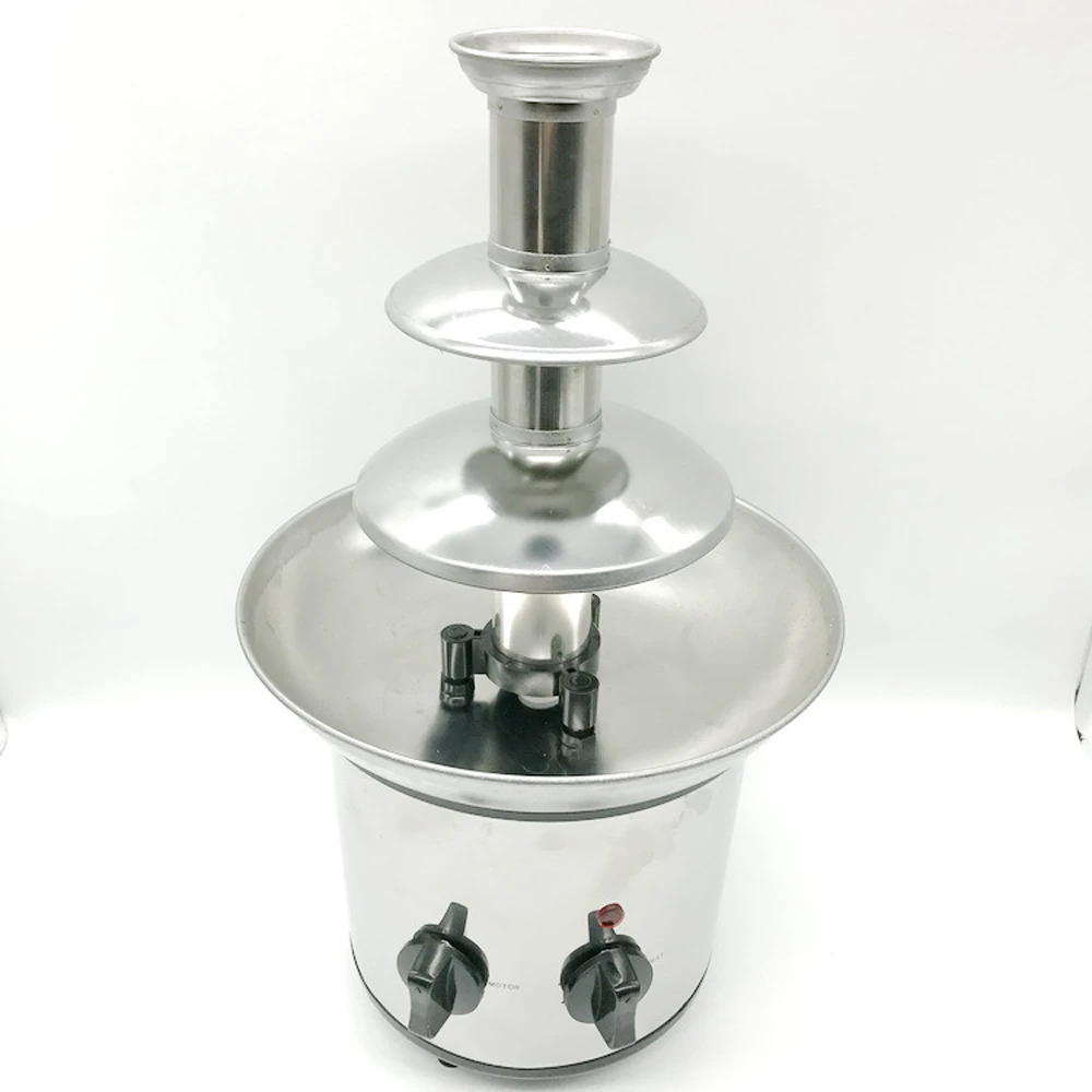 

3/4 Tiers All Stainless Steel Chocolate Fountain Machine 110V/220V Chocolate Melting Machine Exhibition Wedding Birthday Party