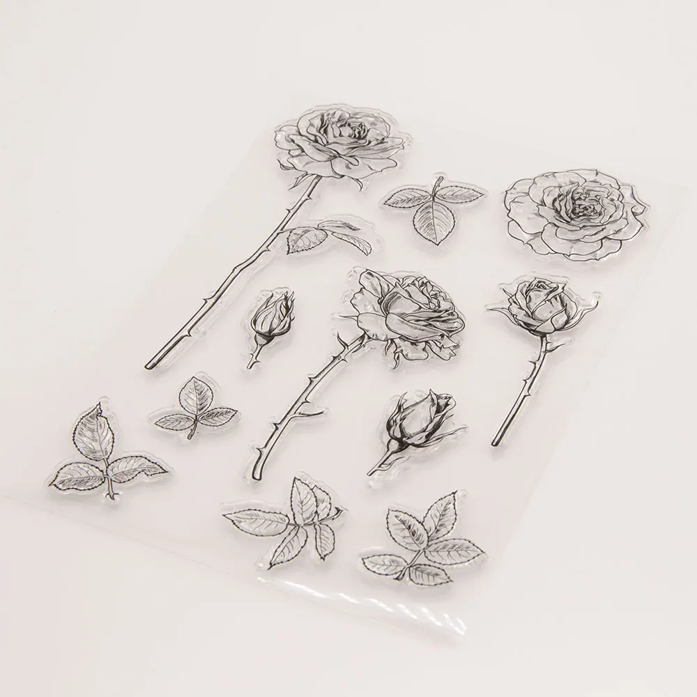 Petals and leaves Clear Stamps Seal for DIY Scrapbooking Card Making Photo Album Decoration Crafts Rubber Stamp clear stamps,clear rubber stamps
