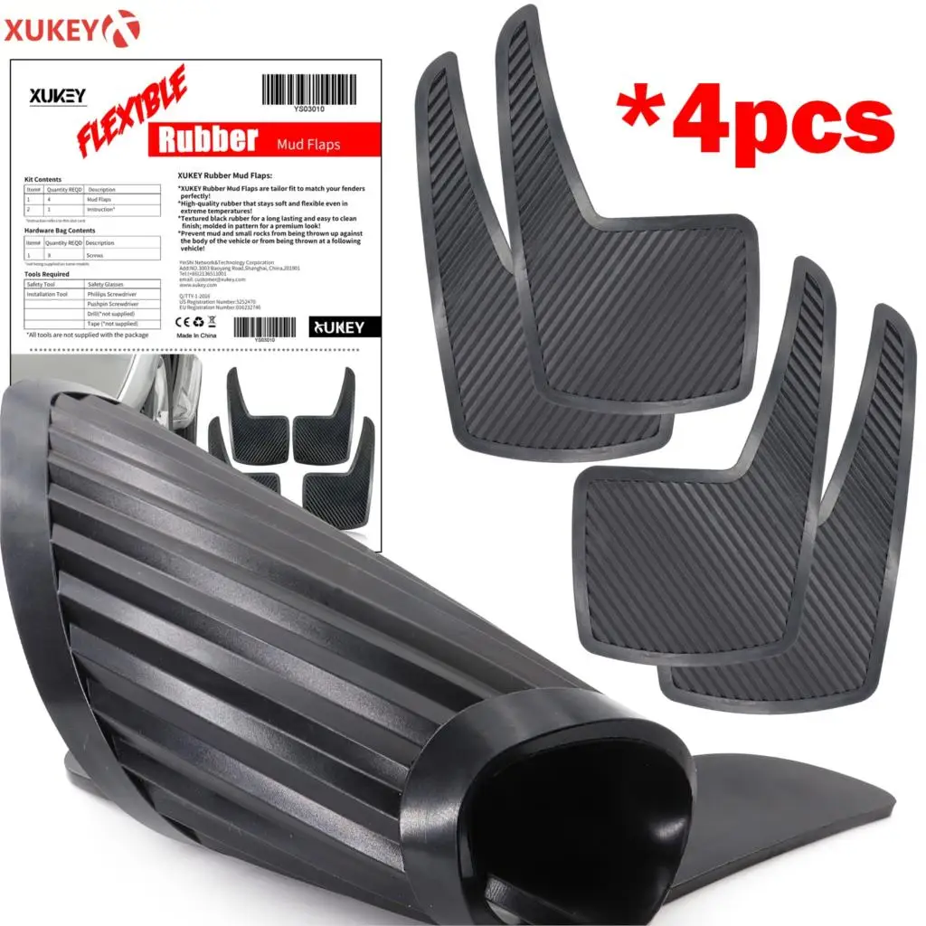 

Set of 4x Universal Rubber Mud Flaps For Nissan Altima Sentra Versa Quest Maxima Murano March Frontier Juke Cube Splash Guards