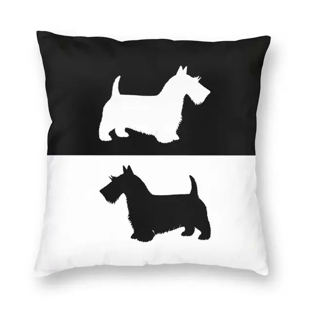 Maxi size Scottish Terrier Throw Pillow