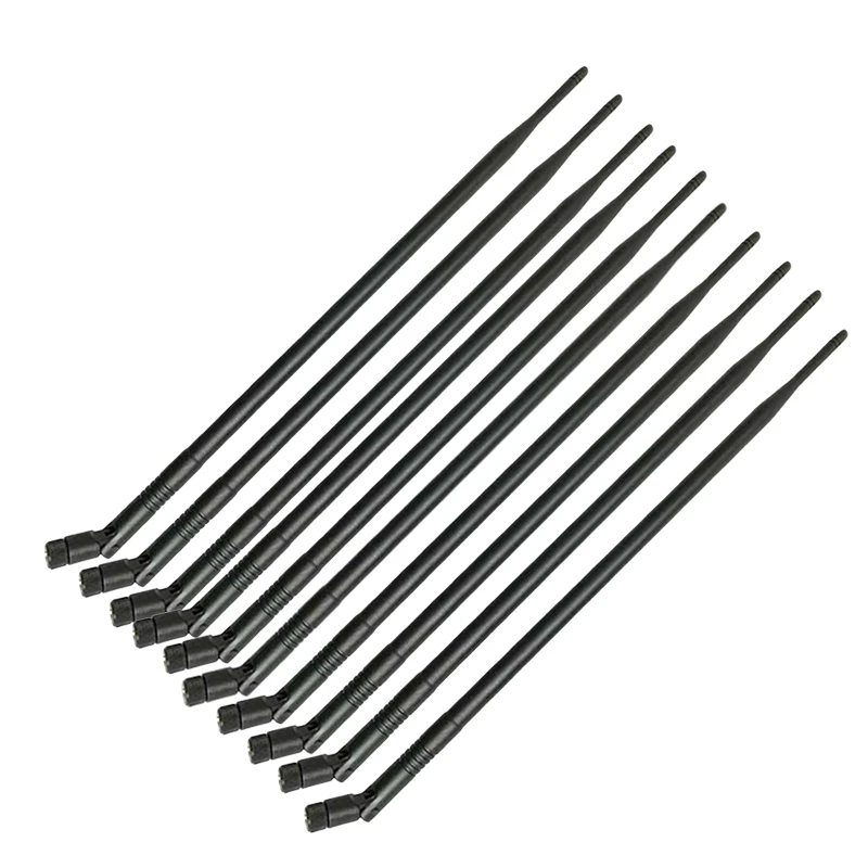 

10PCS 9DBi RP-SMA Dual Band 2.4GHz 5GHz High Gain WiFi Router Wireless Tilt Antenna