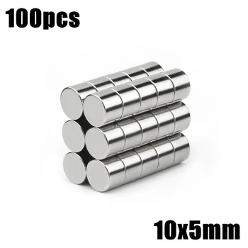 

100pcs 10x5mm Super Powerful Strong Bulk Small Round NdFeB Neodymium Disc Magnets Dia 10mm x 5mm N35 Rare Earth NdFeB Magnet