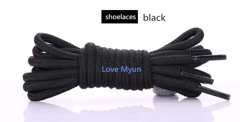 Round shoelaces unisex fashion casual sneaker canvas leather shoe laces red black yellow white blue brown shoelaces shoe laces shoe accessories