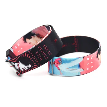 

30PCS/LOT Harry Styles Wristband Singer Star Wristbands 3D Color Printing Hand Strap Leisure Music Hip Hop Accessories NA2267