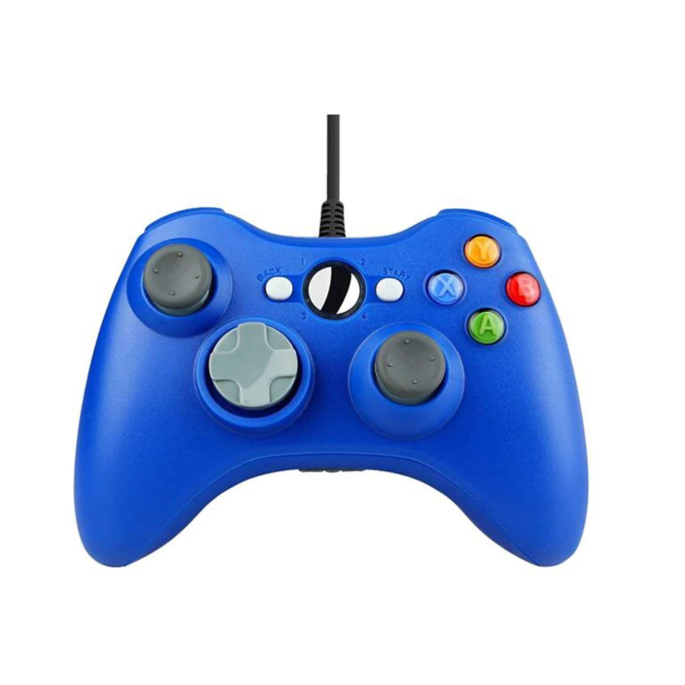 XRHYY Xbox 360 PC игровой проводной контроллер для microsoft Xbox 360 и Windows PC с двойной вибрацией эргономичный проводной игровой контроллер