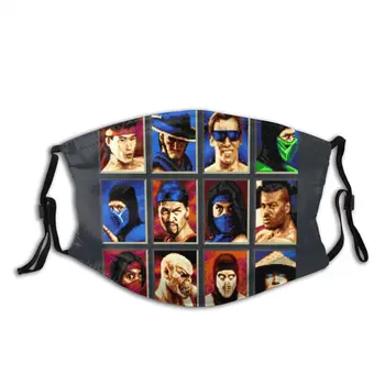 

Mortal Kombat Genesis Character Gamer Reusable Face Mask Anti Haze Dustproof Mask Protection Cover Respirator Mouth Muffle