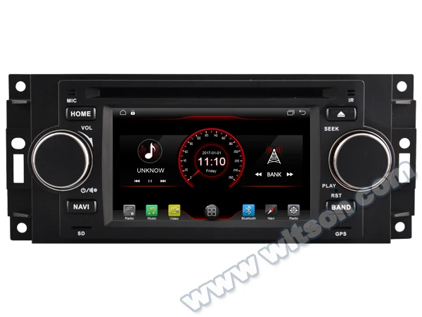 5-дюймовый автомобильный DVD-проигрыватель ОС Android 10 мультимедиа GPS-радио для Jeep