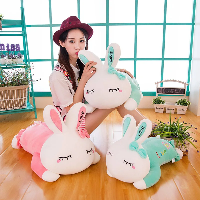 

Software down Cotton Party-LOVE Rabbit Doll Pajama Party Attitude Rabbit Pillow Plush Toys Birthday Gift Girl'S