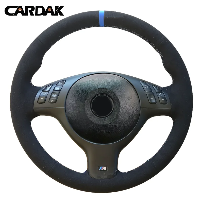 

CARDAK Auto Braid Steering Wheel Cover for BMW E46 E39 330i 540i 525i 530i 330Ci M3 2001-2003 Interior Car Steering Wheel Cover