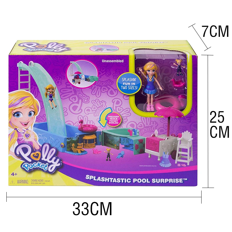 Оригинальный Карманный кукольный домик Polly для девочек большой мир коробка