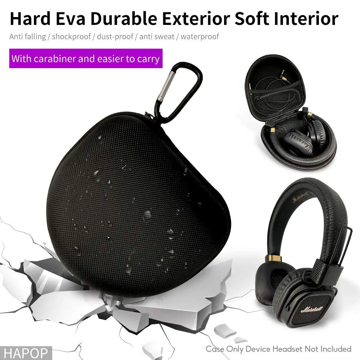 Универсальный чехол для хранения наушников JBL J55 J55a J55i E45BT J56BT с карабином монитора