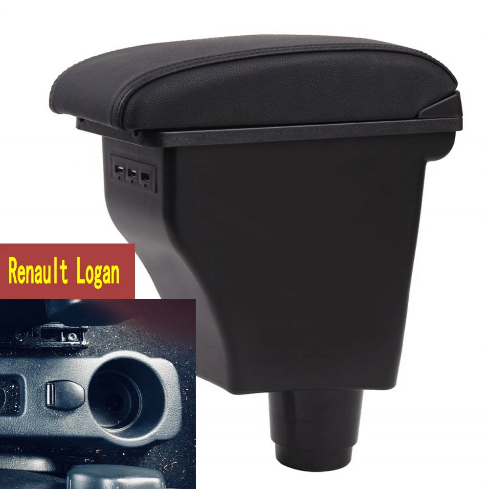 

For Renault Logan 2 Armrest Box Logan 2 Universal Car Central Armrest Storage Box modification accessories