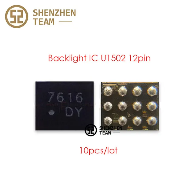 SZteam 10 قطعة/الوحدة جديد الأصلي U1502 الخلفية الضوء الخلفي دفعة ic DY DZ 12pin ل فون 6 و 6 زائد