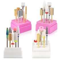 7 шт./компл. керамика электрическая шлифовальная бабка набор, вращающийся инструмент для маникюра и педикюра, фрезер для ногтей, сверлильный биты машина Наборы Польский Инструмент