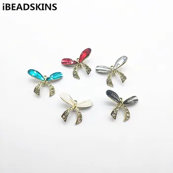 

New arrival! 23X30mm 50pcs Resin rhinestone Butterfly Shape Connectors for Necklace Earrings parts,hand Made Jewelry DIY