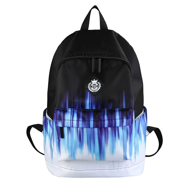

Large Capacity portable Backpack 2020 Fresh Stripes School Bag Fashion Color backpack Unisex Landscape Leisure Or Travel Bags