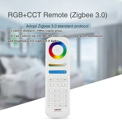 7 Zone RGB + CCT Remote Touch / Key Dimmer Controller Compatible MiBOXER Zigbee 3.0 Series Product;Max Controllable Light 25 Pcs