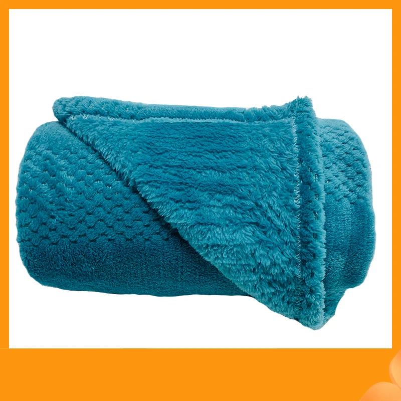 Pet Bed Blankets for Dogs, Home Anti-Cat Scratch Coral Fleece Cushion, for House Outdoor