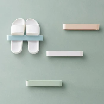 

Wall Hanging Sticky Display Shelf Shoes Organizer Closet Holder Storage Rack Door Hanging Holder Space-saving