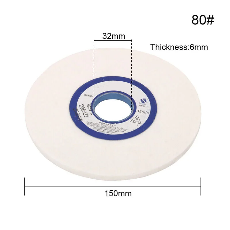 

1 PC Popular Grinding Wheel White Corundum Ceramic Grinding Wheel Abrasive Disc Metal Stone Polishing 5/6/7/8 Inch