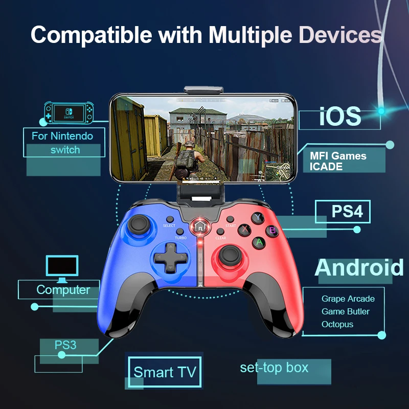 Vilcorn Wireless Gamepad Nintendo Switch N-switch / Ps4 Game Controller Bluetooth-compatible Joystick For Android Pc Mfi Tv - Gamepads - AliExpress