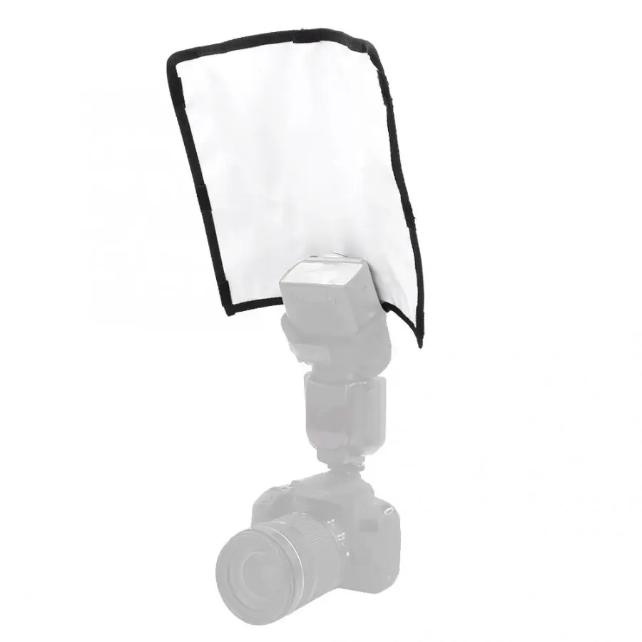

Universal Foldable Flash Reflector Flash Softbox Diffuser Speedlite Photography Reflector For Cameras Difusor Flash