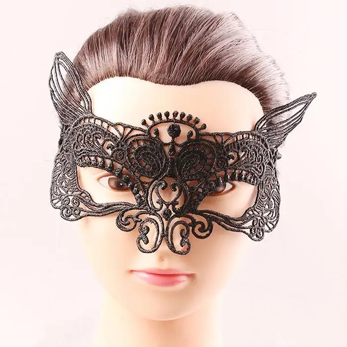 

Black Sexy Lace Masquerade Mask Catwoman for Carnival Halloween Half Face Ball Costume Dance Party Festive Supplies Dropshipping